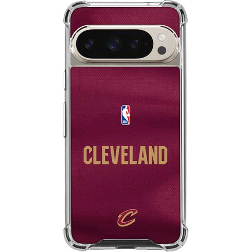 NBA Cleveland Cavaliers Jersey Google Pixel 9/9 Pro Clear Case